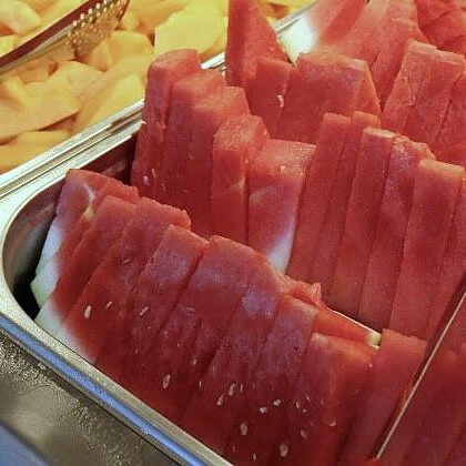 Sliced watermelon